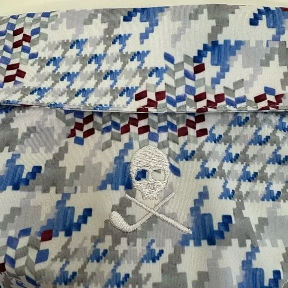 NWT Robert Graham Clubhouse Basel Geometric Performance Golf‎ Polo LARGE $128
